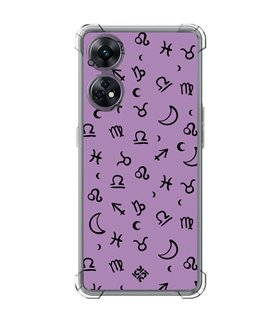 Funda Antigolpe [ OPPO Reno 8 T ] Dibujo Esotérico [ 12 Signos del Zodiaco ] Esquina Reforzada Silicona 1.5mm