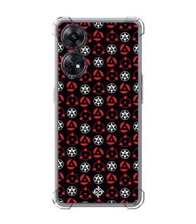 Funda Antigolpe [ OPPO Reno 8 T ] Dibujos Frikis [ Ojos Sharingan ] Esquina Reforzada Silicona 1.5mm Transparente