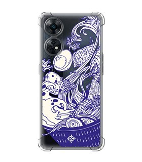 Funda Antigolpe [ OPPO Reno 8 T ] Dibujo Japones [ Ramen ] Esquina Reforzada Silicona 1.5mm Transparente