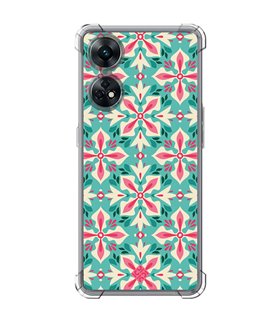 Funda Antigolpe [ OPPO Reno 8 T ] Dibujos Retro [ Caleidoscopio ] Esquina Reforzada Silicona 1.5mm Transparente