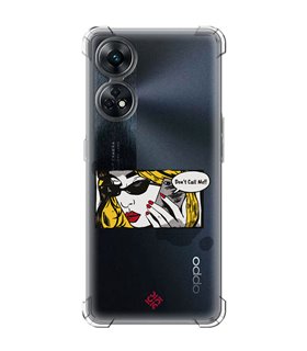 Funda Antigolpe [ OPPO Reno 8 T ] Dibujo Auténtico [ Don't Call Me - Dibujo Pop Art ] Esquina Reforzada Silicona 1.5mm