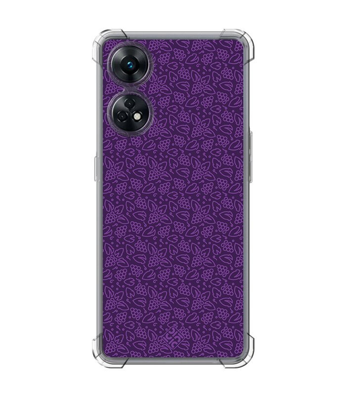 Funda Antigolpe [ OPPO Reno 8 T ] Dibujo Auténtico [ Patron Viña ] Esquina Reforzada Silicona 1.5mm Transparente