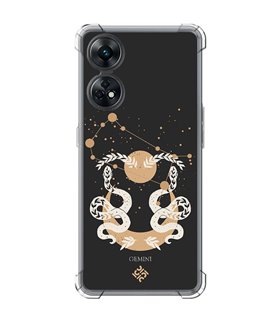 Funda Antigolpe [ OPPO Reno 8 T ] Dibujo Zodiaco [ Signo Zodiacal - Geminis ] Esquina Reforzada Silicona 1.5mm 