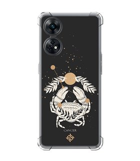 Funda Antigolpe [ OPPO Reno 8 T ] Dibujo Zodiaco [ Signo Zodiacal - Cancer ] Esquina Reforzada Silicona 1.5mm