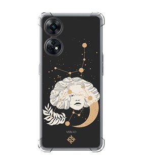 Funda Antigolpe [ OPPO Reno 8 T ] Dibujo Zodiaco [ Signo Zodiacal - Virgo ] Esquina Reforzada Silicona 1.5mm