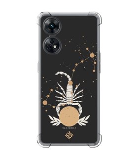 Funda Antigolpe [ OPPO Reno 8 T ] Dibujo Zodiaco [ Signo Zodiacal - Escorpio ] Esquina Reforzada Silicona 1.5mm 