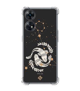 Funda Antigolpe [ OPPO Reno 8 T ] Dibujo Zodiaco [ Signo zodiacal - Picis ] Esquina Reforzada Silicona 1.5 Transparente