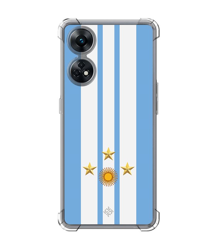 Funda Antigolpe [ OPPO Reno 8 T ] Copa del Mundo [ Mundial Argentina 2022 ] Esquina Reforzada Silicona 1.5mm Transparente