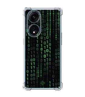 Funda Antigolpe [ OPPO A1 Pro 5G ] Cine Fantástico [ Números Binarios Matrix ] Esquina Reforzada 1.5