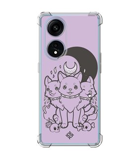 Funda Antigolpe [ OPPO A1 Pro 5G ] Dibujo Gotico [ Cute Cancerbero ] Esquina Reforzada Silicona 1.5mm