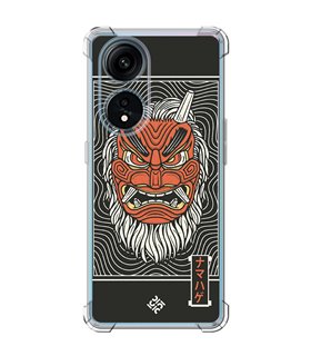 Funda Antigolpe [ OPPO A1 Pro 5G ] Dibujo Japones [ Demonio Namahage Japones ] Esquina Reforzada Silicona 1.5