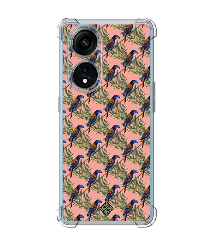 Funda Antigolpe [ OPPO A1 Pro 5G ] Dibujo Mascotas [ Estampado Tropical - Pájaro de Madagascar ] Reforzada