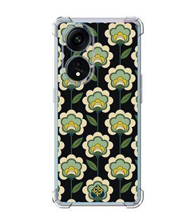 Funda Antigolpe [ OPPO A1 Pro 5G ] Dibujos Retro [ Planta Verde - Retro ] Esquina Reforzada Silicona