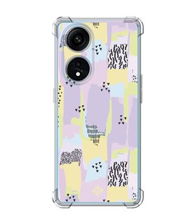 Funda Antigolpe [ OPPO A1 Pro 5G ] Dibujo Tendencias [ Patron Pinceladas Coloridas Con Estampado ] Reforzada