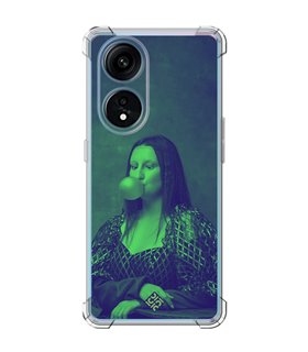 Funda Antigolpe [ OPPO A1 Pro 5G ] Dibujo Auténtico [ Mona Lisa Moderna ] Esquina Reforzada Silicona 1.5mm 