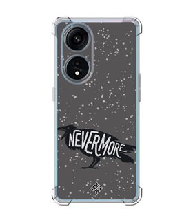 Funda Antigolpe [ OPPO A1 Pro 5G ] Dibujo Auténtico [ Cuervo Never More ] Esquina Reforzada Silicona 1.5mm 