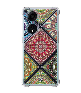 Funda Antigolpe [ OPPO A1 Pro 5G ] Dibujo Auténtico [ Motivos Mandala ] Esquina Reforzada Silicona 1.5mm 