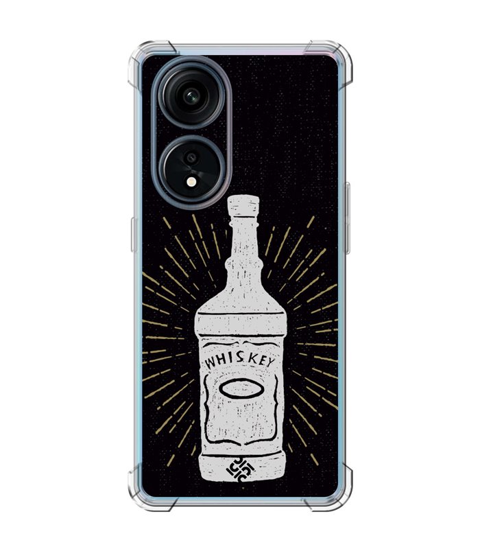 Funda Antigolpe [ OPPO A1 Pro 5G ] Dibujo Auténtico [ Whiskey ] Esquina Reforzada Silicona 1.5