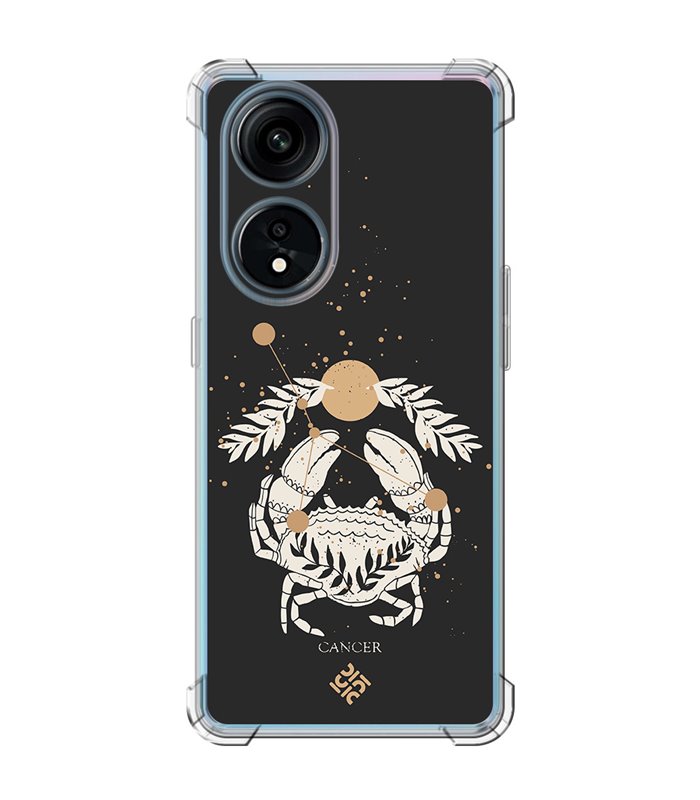 Funda Antigolpe [ OPPO A1 Pro 5G ] Dibujo Zodiaco [ Signo Zodiacal - Cancer ] Esquina Reforzada Silicona 1.5