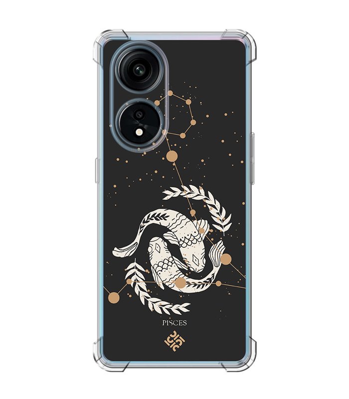 Funda Antigolpe [ OPPO A1 Pro 5G ] Dibujo Zodiaco [ Signo zodiacal - Picis ] Esquina Reforzada 1.5