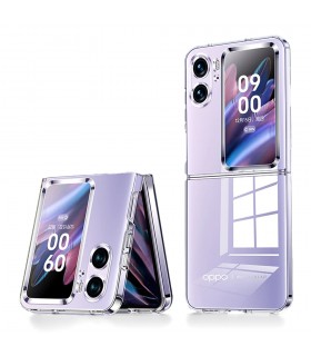 Funda Carcasa para [OPPO Find N2 Flip 5G] Reforzada Protector Transparente PC Case Cover Clear para Smartphone