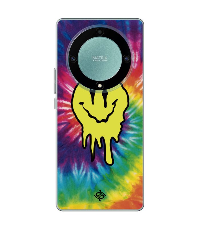 Funda para [ Honor Magic 5 Lite ] Dibujo Tendencias [ Sonrisa Smile Swirl Abstracto ] de Silicona