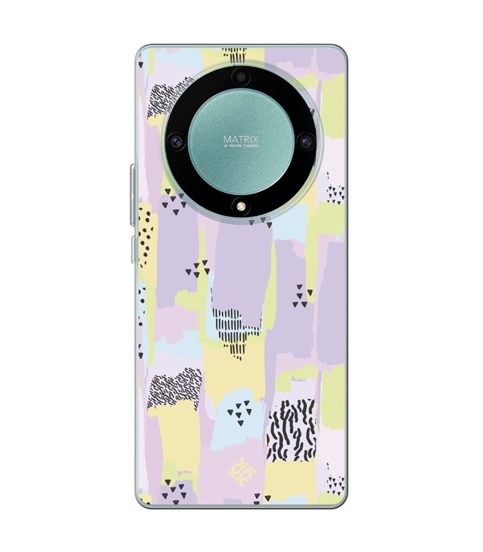 Funda para [ Honor Magic 5 Lite ] Dibujo Tendencias [ Patron Pinceladas Coloridas Con Estampado ] de Silicona Flexible