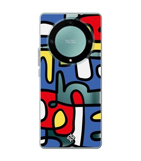 Funda para [ Honor Magic 5 Lite ] Dibujo Auténtico [ Impresión Moderna de Arte Minimalista ] de Silicona Flexible