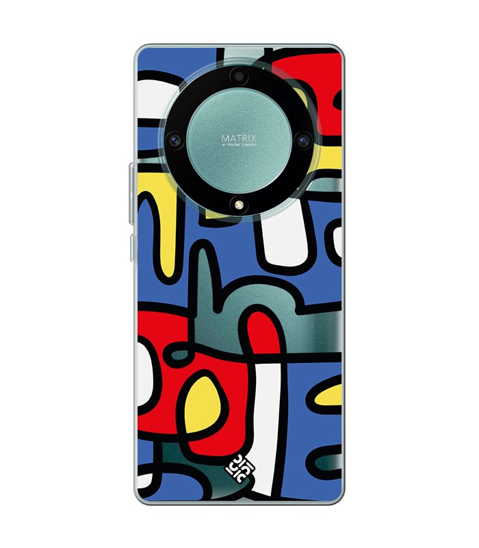 Funda para [ Honor Magic 5 Lite ] Dibujo Auténtico [ Impresión Moderna de Arte Minimalista ] de Silicona Flexible