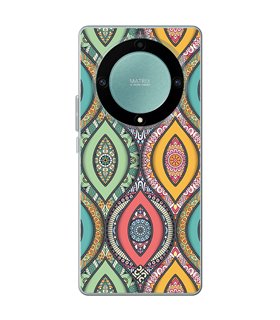 Funda para [ Honor Magic 5 Lite ] Dibujo Auténtico [ Ojo de Hamsa Mandala ] de Silicona Flexible