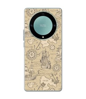 Funda para [ Honor Magic 5 Lite ] Dibujo Auténtico [ Estampado Vintage de Viajes, Aventura ] de Silicona