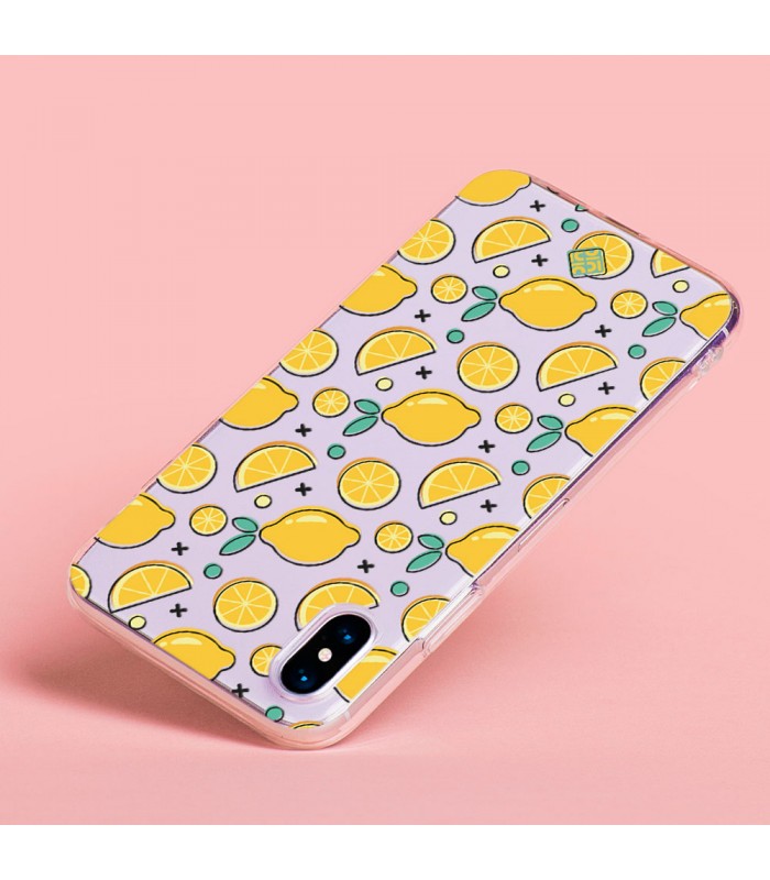 Funda para [ POCO X5 Pro 5G ] Dibujo Auténtico [ Limones ] de Silicona Flexible para Smartphone