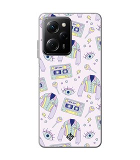 Funda para [ POCO X5 Pro 5G ] Dibujo Cute [ Chaqueta Retro de Color Pastel Años 90 ] de Silicona Flexible