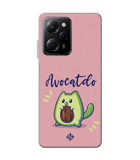 Funda para [ POCO X5 Pro 5G ] Dibujo Cute [ Avocatdo ] de Silicona Flexible para Smartphone