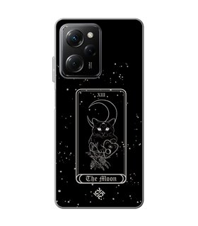 Funda para [ POCO X5 Pro 5G ] Dibujo Esotérico [ Carta del Tarot - The Moon ] de Silicona Flexible