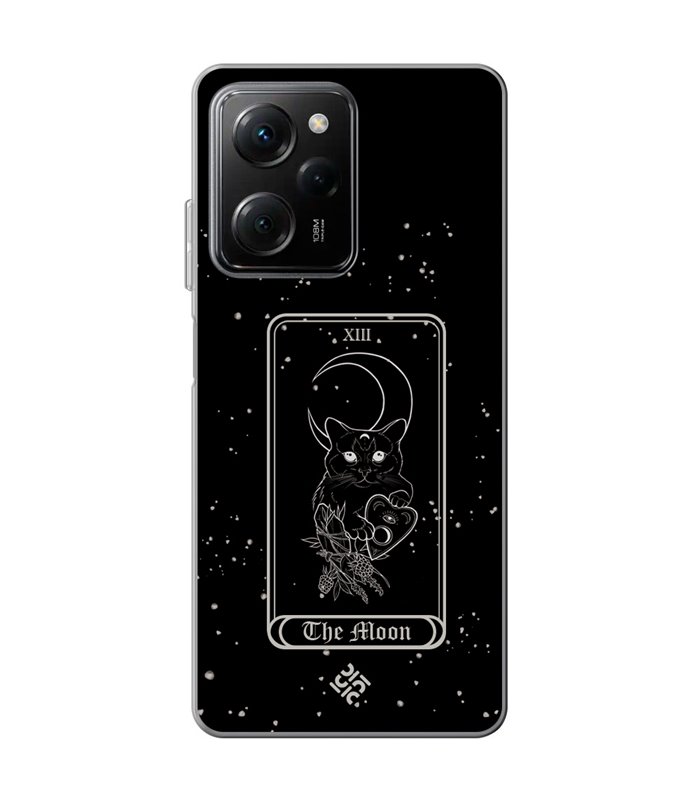 Funda para [ POCO X5 Pro 5G ] Dibujo Esotérico [ Carta del Tarot - The Moon ] de Silicona Flexible