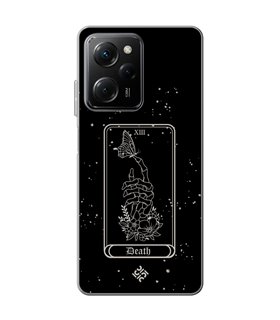 Funda para [ POCO X5 Pro 5G ] Dibujo Esotérico [ Carta del Tarot -  Death ] de Silicona Flexible para Smartphone