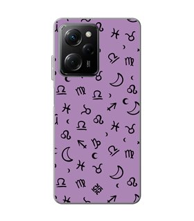 Funda para [ POCO X5 Pro 5G ] Dibujo Esotérico [ 12 Signos del Zodiaco ] de Silicona Flexible para Smartphone