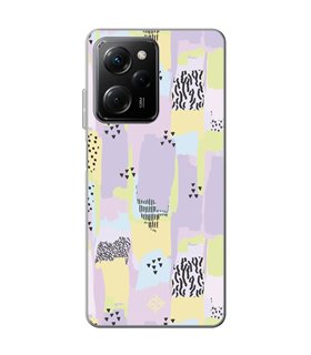 Funda para [ POCO X5 Pro 5G ] Dibujo Tendencias [ Patron Pinceladas Coloridas Con Estampado ] de Silicona Flexible