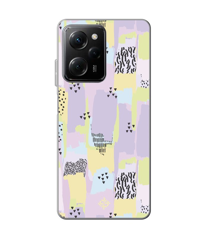 Funda para [ POCO X5 Pro 5G ] Dibujo Tendencias [ Patron Pinceladas Coloridas Con Estampado ] de Silicona Flexible