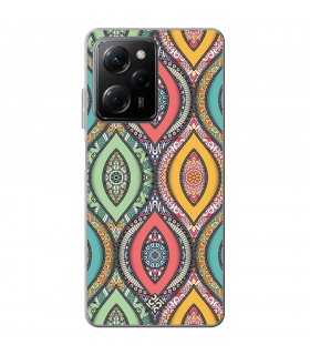 Funda para [ POCO X5 Pro 5G ] Dibujo Auténtico [ Ojo de Hamsa Mandala ] de Silicona Flexible