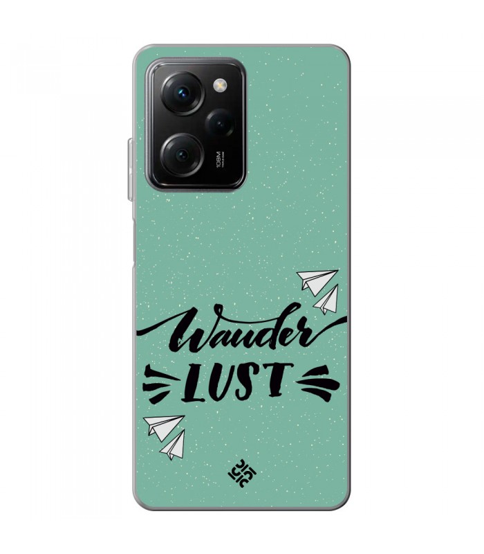 Funda para [ POCO X5 Pro 5G ] Dibujo Auténtico [ Wander Lust ] de Silicona Flexible para Smartphone