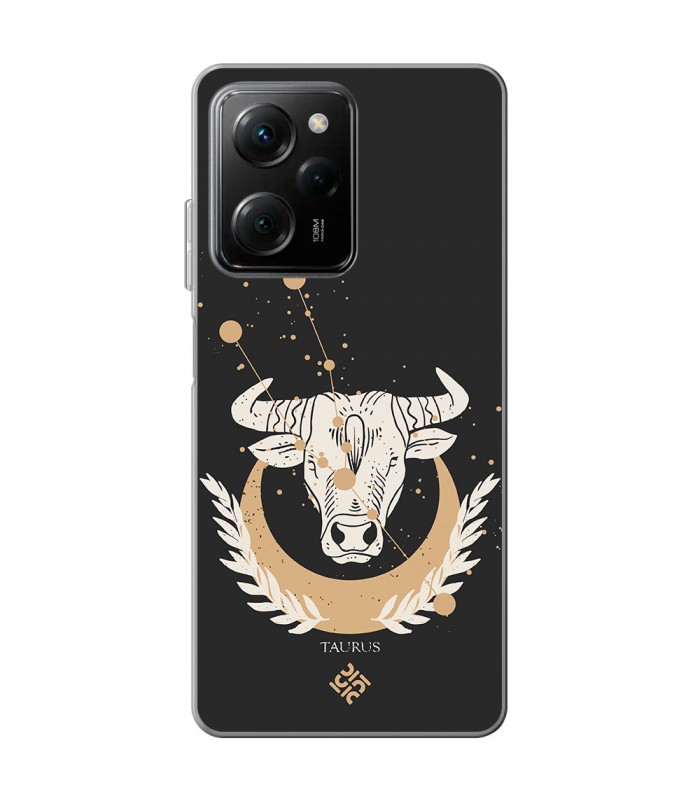 Funda para [ POCO X5 Pro 5G ] Dibujo Zodiaco [ Signo Zodiacal - Tauro ] de Silicona Flexible para Smartphone 