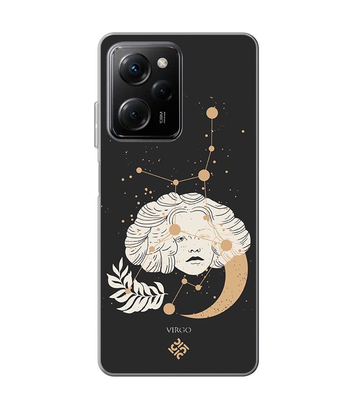 Funda para [ POCO X5 Pro 5G ] Dibujo Zodiaco [ Signo Zodiacal - Virgo ] de Silicona Flexible para Smartphone 