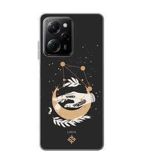 Funda para [ POCO X5 Pro 5G ] Dibujo Zodiaco [ Signo Zodiacal - Libra ] de Silicona Flexible para Smartphone 