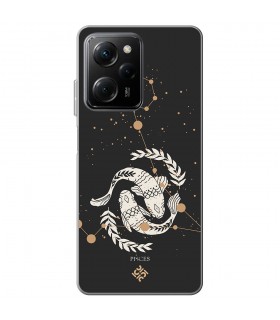 Funda para [ POCO X5 Pro 5G ] Dibujo Zodiaco [ Signo zodiacal - Picis ] de Silicona Flexible para Smartphone 