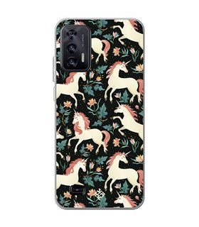 Funda para [ Oukitel C31 ] Dibujo Cute [ Fantasia de Unicornios ] de Silicona Flexible para Smartphone