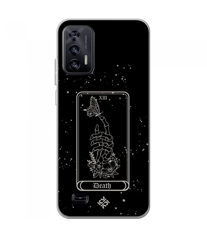 Funda para [ Oukitel C31 ] Dibujo Esotérico [ Carta del Tarot -  Death ] de Silicona Flexible para Smartphone