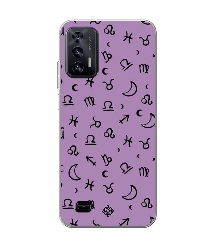 Funda para [ Oukitel C31 ] Dibujo Esotérico [ 12 Signos del Zodiaco ] de Silicona Flexible para Smartphone