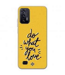 Funda para [ Oukitel C31 ] Dibujo Frases Guays [ Do What You Love ] de Silicona Flexible para Smartphone